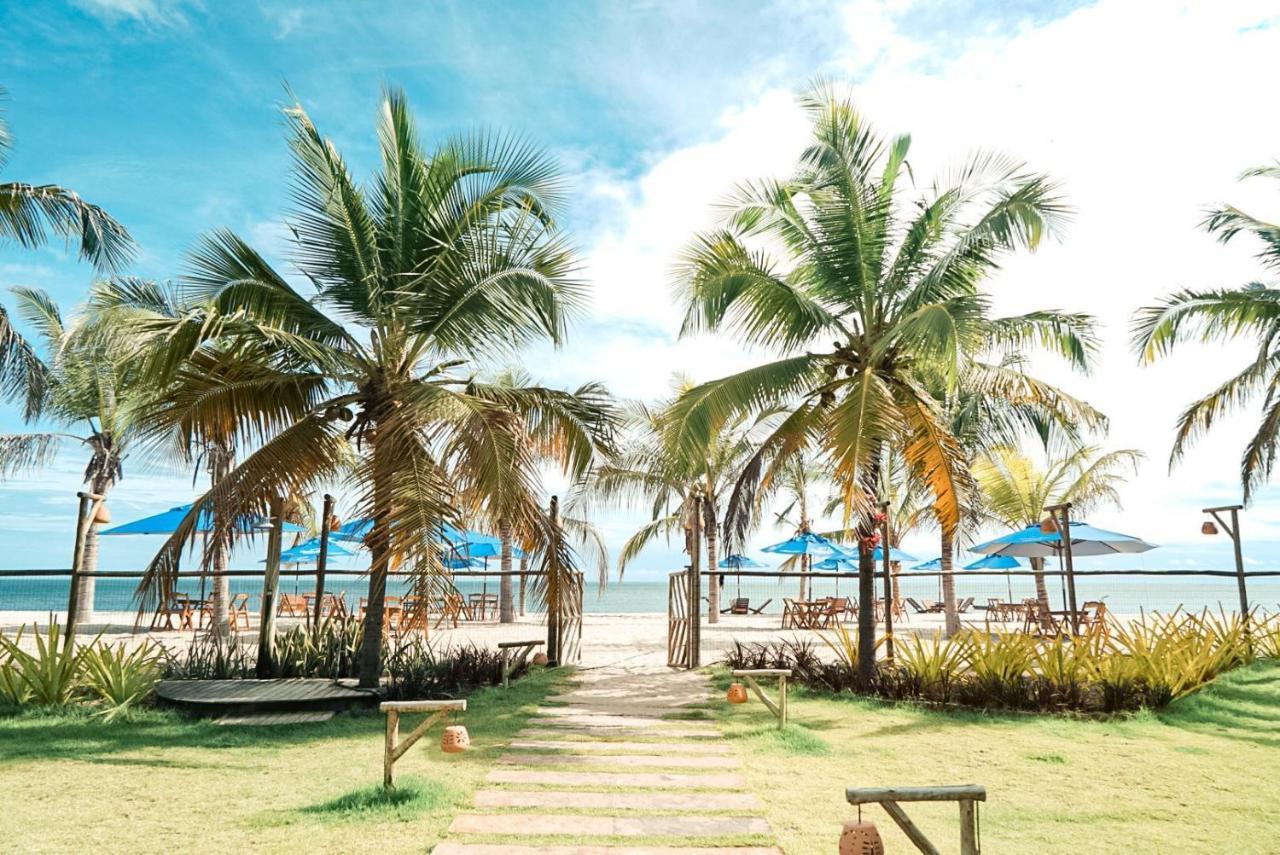 Ap. Peixe Boi Pe Na Areia Com Vista Frontal E Total Para O Mar Barra Grande  Eksteriør bilde